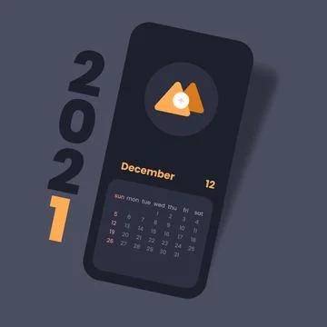 Calendar 2021 vector illustration Stock Illustration