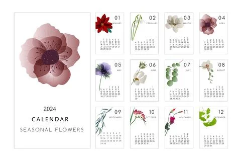 Calendar 2024 Stock Illustration