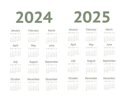 Calendar for 2024 on a light background. Ideal for the design of your Stock Illustration