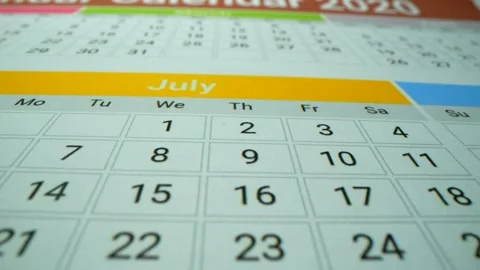Calendar 2024 macro. Holidays dates and business days Stock Footage 263292146