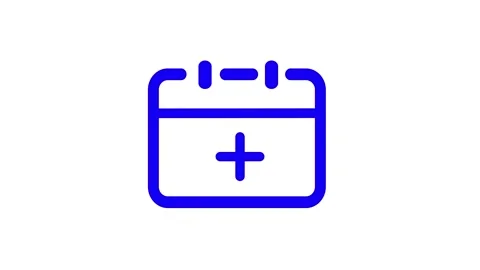 Calendar Add Event Plus Icon Minimal UI Design Stock Footage 332526320