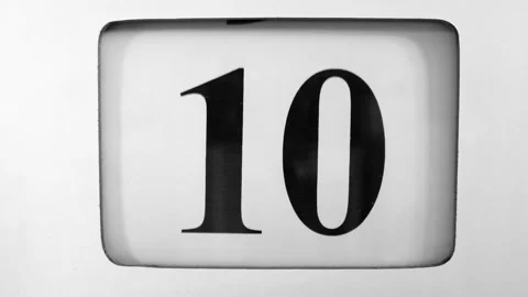 Calendar advancing from 10th to 11th Stock Footage 244212199