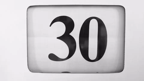 Calendar advancing from 30th to 31st Stock Footage 244213877