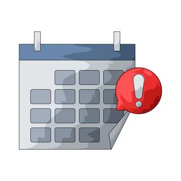 Calendar Alert illustration Stock Illustration