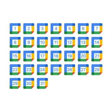 Calendar All Illustrazione stock