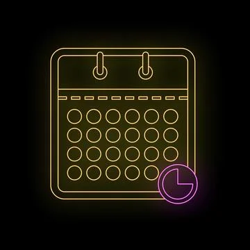 Calendar and clock icon representing time management Stock Illustration