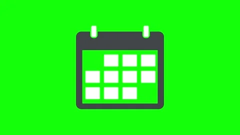 Calendar animated icon. Stock Footage 321729043