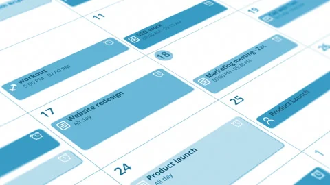 Calendar app Stock Footage 253984607
