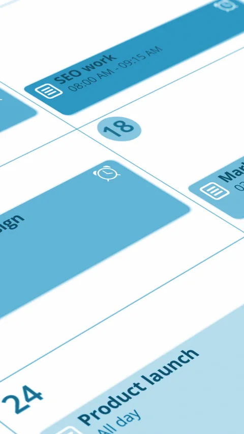 Calendar app Stock-Footage 302541852