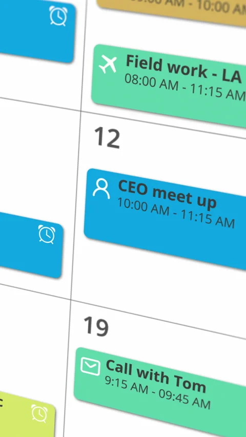 Calendar app Stock-Footage 303887043