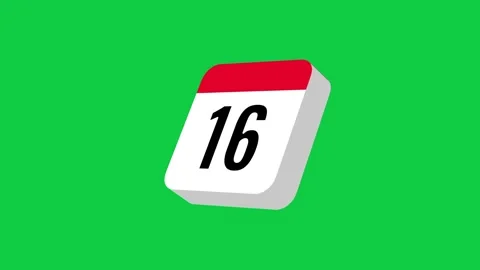 Calendar App Icon Day 30 Stock Footage 334471273