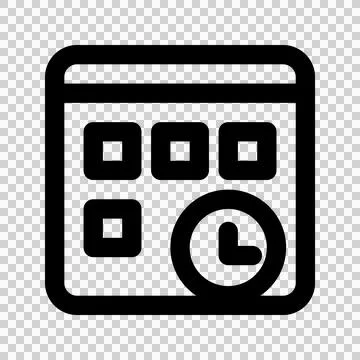 Calendar App Icon Vector Illustration. Can be used as a symbol in web design and 스톡 일러스트