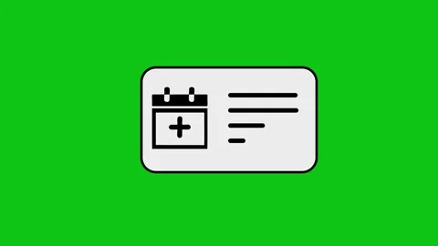 Calendar appointment animation showing schedule list and checkmark on green.. Stock Footage 346497241
