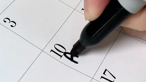 Calendar Appointment Video stock 115846303