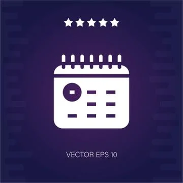 Calendar appointment vector icon Stock Illustration