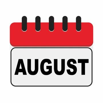 Calendar august イラスト素材