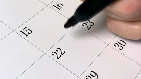 Calendar Back to School Stock Footage 115845694