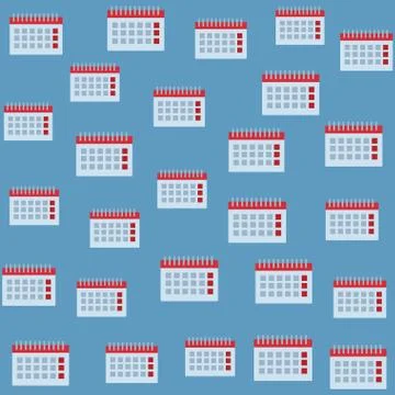 Calendar background pattern Illustrazione stock