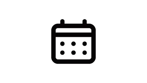Calendar black icon background animated,  Stock Footage 241745267