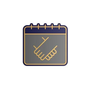 Calendar, business color gradient vector icon Stock Illustration
