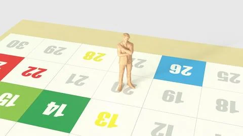 The Calendar for Business concept 3d Rendering. Stock Illustration