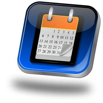 Calendar button Stock Illustration