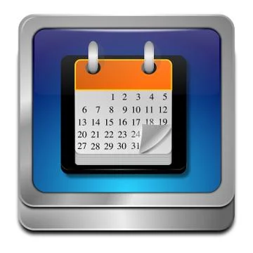Calendar button Stock Illustration