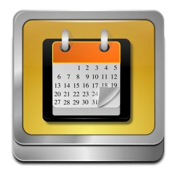 Calendar button Stock Illustration