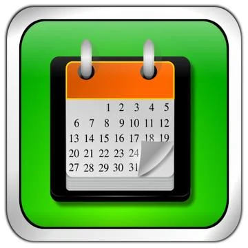 Calendar button Stock Illustration