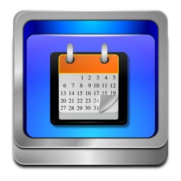 Calendar button Stock Illustration