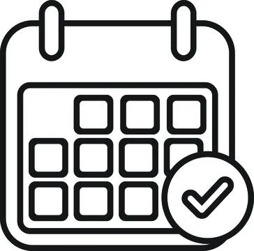 Calendar check Stock Illustration