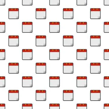 Calendar clean pattern seamless Stock Illustration