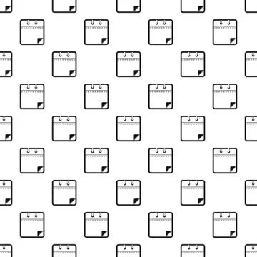 Calendar clean pattern seamless vector Stock Illustration