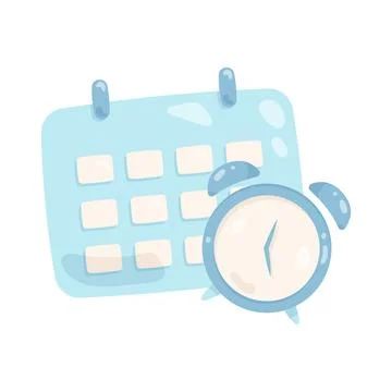 Calendar clock Illustration