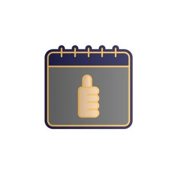 Calendar, like color gradient vector icon Stock Illustration