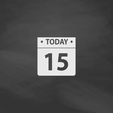 Calendar computer symbol Stock Illustration