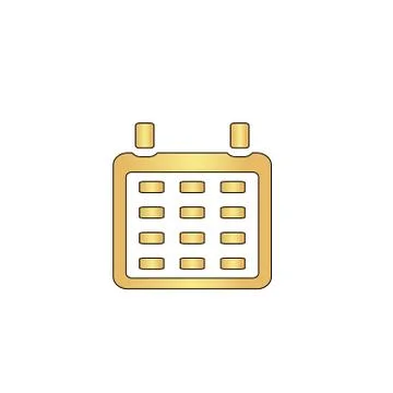 Calendar computer symbol Stock Illustration