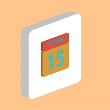 Calendar computer symbol Stock Illustration