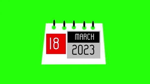 Calendar Countdown 2023 to 2024 Stock Footage 258833789