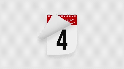 Calendar Counting Day Stock Footage 136331914