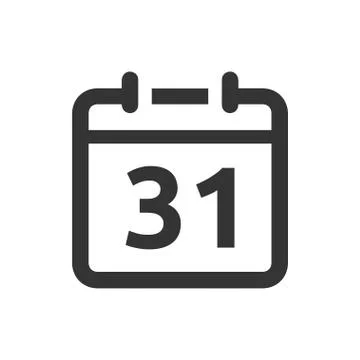 Calendar date icon Stock Illustration