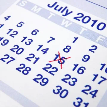 Calendar Date Stock Photos