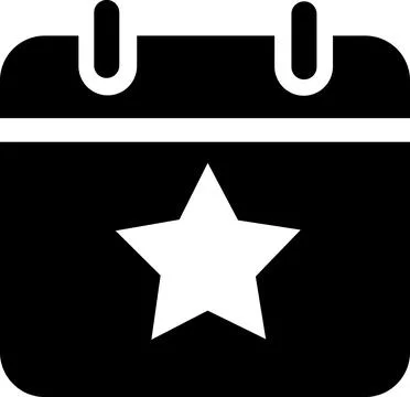 Calendar date schedule events interface icon 스톡 일러스트