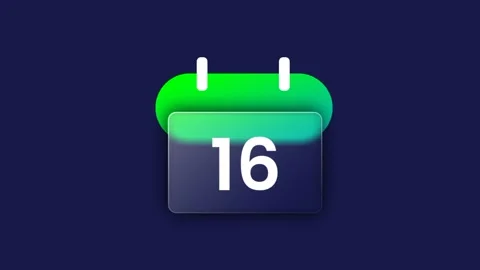 Calendar Date Schedule Stock Footage 336063422