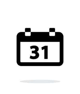 Calendar date simple icon on white background. Stock-Illustration