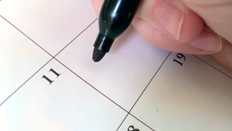 Calendar day off Stock Footage 115649687