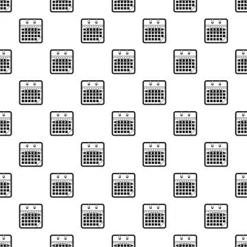 Calendar day pattern seamless 스톡 일러스트