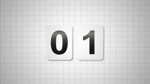 Calendar Days Of The Month. Loose-leaf Calendar. Stock Footage