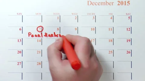The calendar december 2015 Stock Footage 48927623
