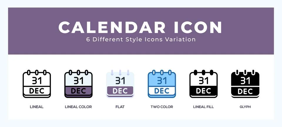 Calendar december icon vector for web. and mobile app Stock Illustration